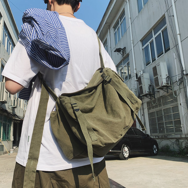 Tekstiilist õlakott - meestele