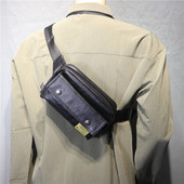 Új férfi bőrpunk modell elülső vállzsebbel