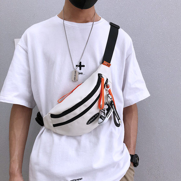 Casual meeste tekstiilist kott lukuga