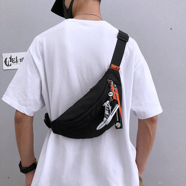 Casual meeste tekstiilist kott lukuga