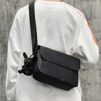 Мъжка ежедневна чанта от текстил с метално закопчаване 
