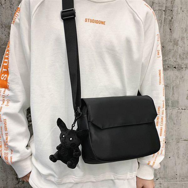 Meeste igapäevane metallist kinnitusega tekstiilist kott