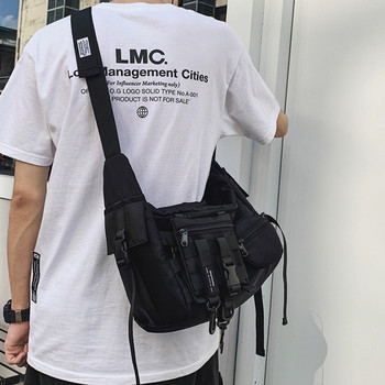 Мъжка текстилна чанта през рамо с  джобове