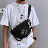 Igapäevane aplikatsiooni ja reguleeritava sangaga meestekott