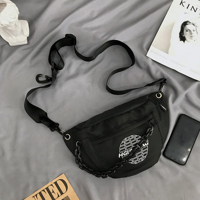 Igapäevane aplikatsiooni ja reguleeritava sangaga meestekott