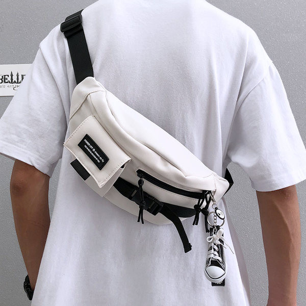 Vīriešu panku soma ar priekšējo kabatu