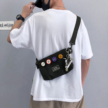 Ежедневна мъжка чанта със значки