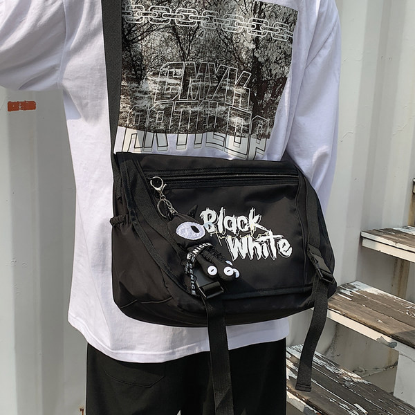 Tekstila plecu soma ar uzrakstiem - vīriešiem