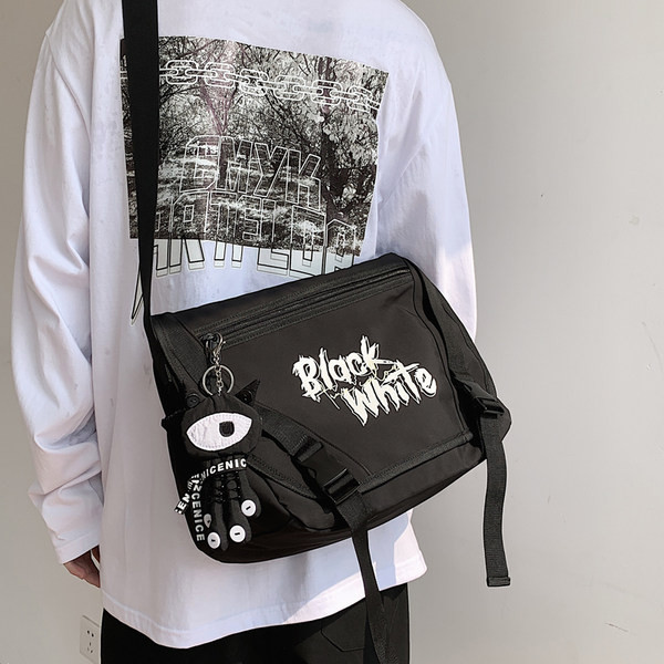 Tekstila plecu soma ar uzrakstiem - vīriešiem