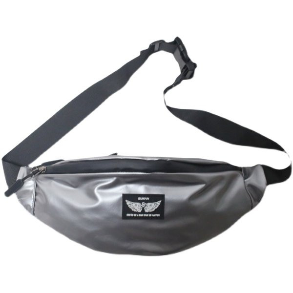 Vīriešu tekstila soma ar spīdīgu efektu