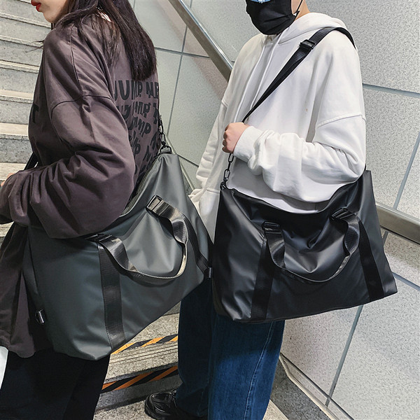 Vīriešu ikdienas tekstila soma ar garu rokturi