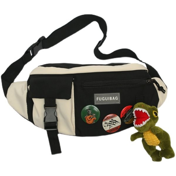 Vīriešu tekstila soma ar nozīmītēm