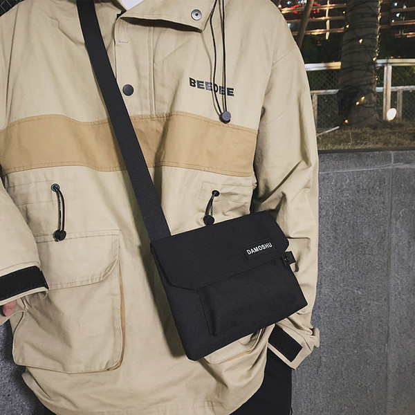 Ikdienas tekstila soma ar uzrakstu vīriešiem