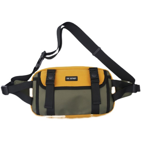 Πολύχρωμη αντρική τσάντα με πόρπες