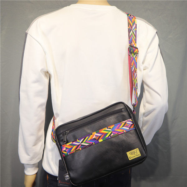 Vīriešu ikdienas soma no eko ādas plecam