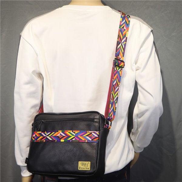 Vīriešu ikdienas soma no eko ādas plecam