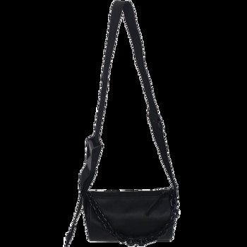 Ανδρική τσάντα σε σχήμα κυλίνδρου με μεταλλική αλυσίδα