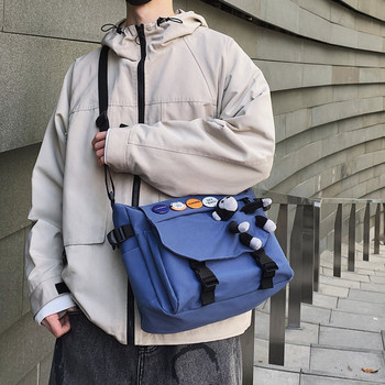 Мъжка ежедневна чанта с 3D елемент