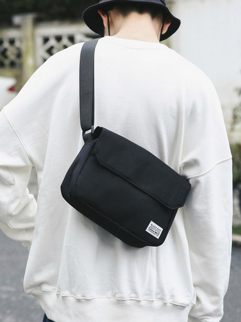 Малка текстилна чанта с дълга дръжка за мъже