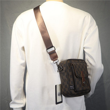 Нов модел малка мъжка чанта с преден джоб за рамо