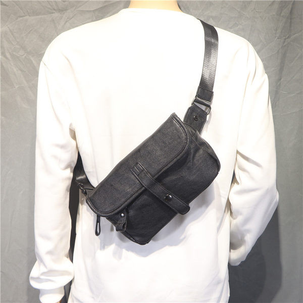 Ikdienas vīriešu soma ar regulējamu plecu rokturi