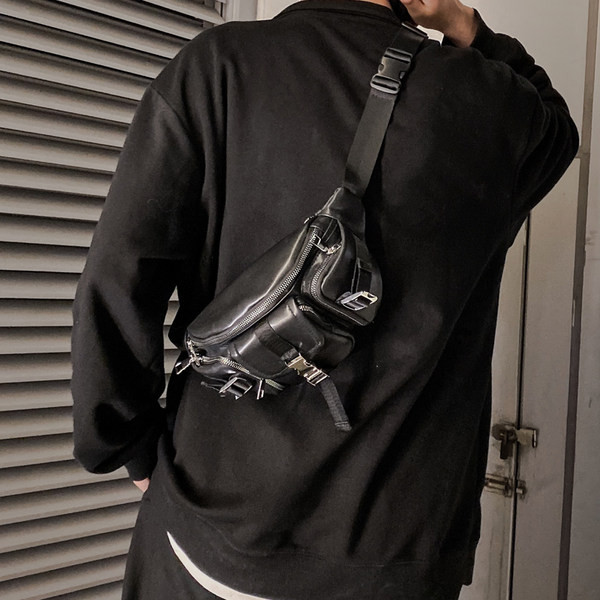 Meeste stiilne metallist kinnitusega ökonahast kott