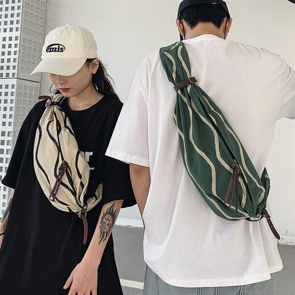 Vīriešu ikdienas tekstila soma ar rāvējslēdzēju