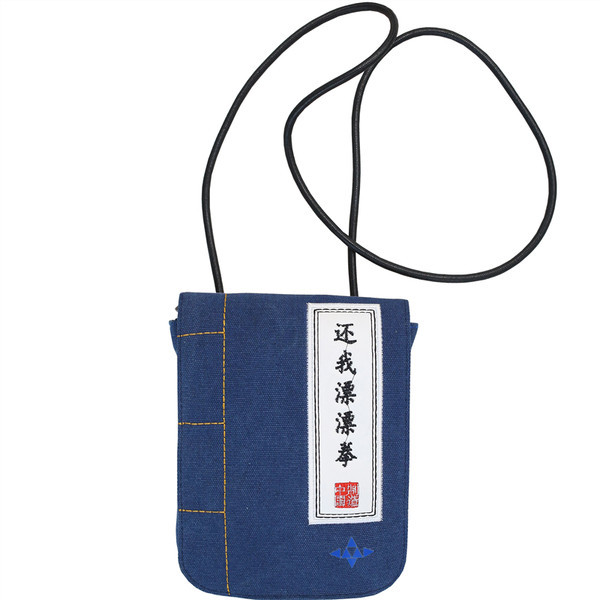 Meeste kandiline tekstiilist kott kirjaga