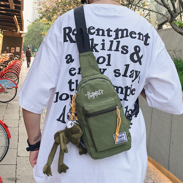 Jauna modeļa vīriešu tekstila soma ar uzrakstu un emblēmu