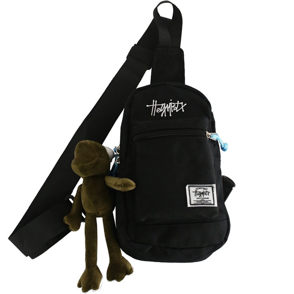 Jauna modeļa vīriešu tekstila soma ar uzrakstu un emblēmu