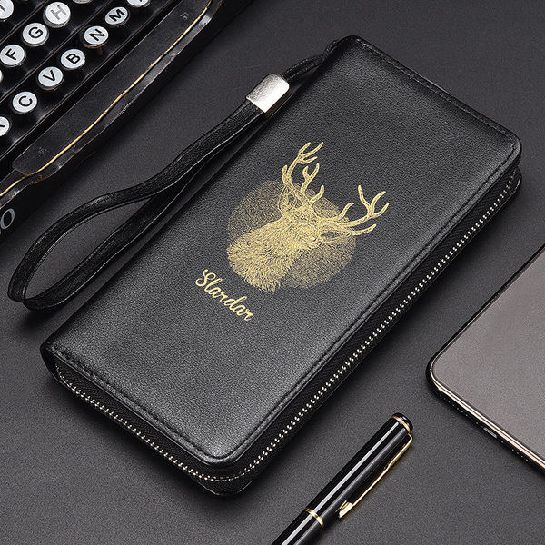 Meeste nahast rahakott aplikatsiooniga