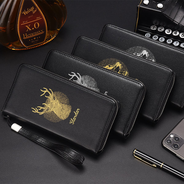 Meeste nahast rahakott aplikatsiooniga