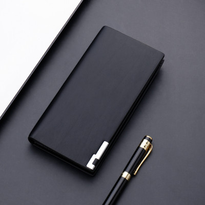 Férfi pénztárca eko bőrből, fém elemmel