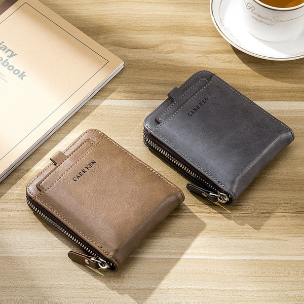 Vīriešu ādas maks ar nodalījumiem banknotēm un kredītkartēm