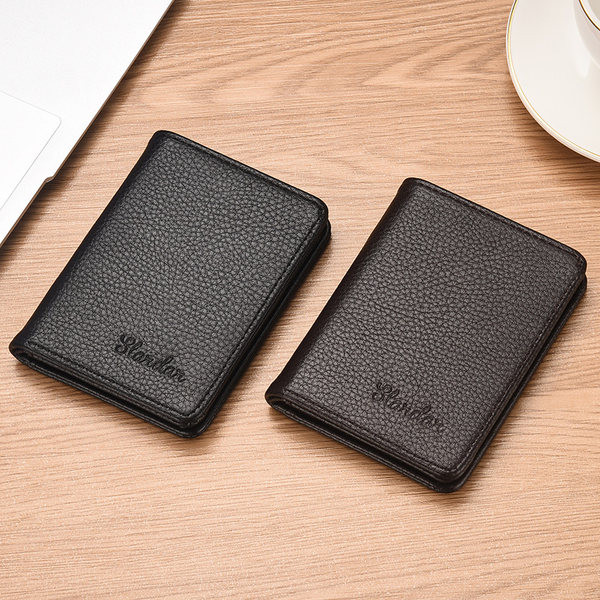 Meeste nahast rahakott - kaardipesaga