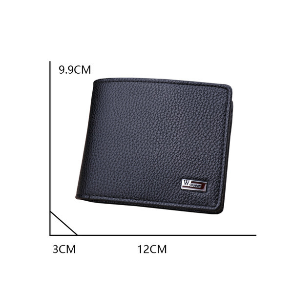 Vīriešu ādas maks ar metāla elementu - divi modeļi