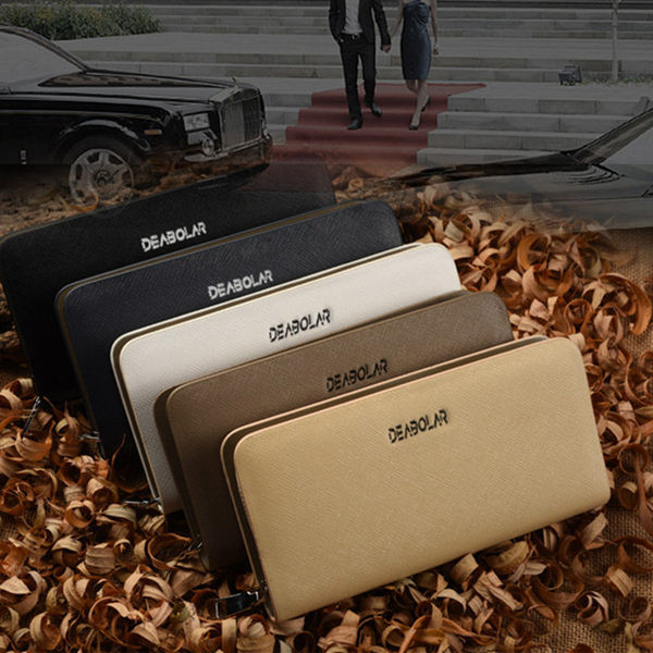 Vīriešu ikdienas maciņš ar uzrakstu un rāvējslēdzēju