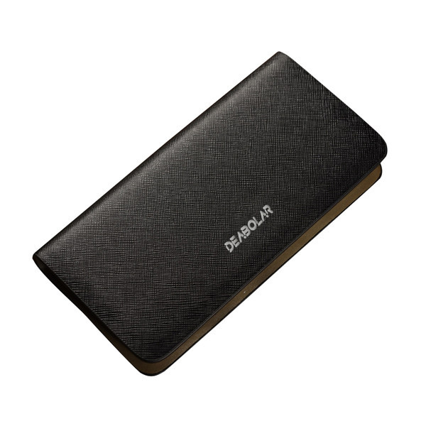 Vīriešu ikdienas maciņš ar uzrakstu un rāvējslēdzēju