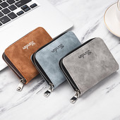 Férfi pénztárca felirattal és cipzárral