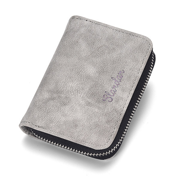 Férfi pénztárca felirattal és cipzárral