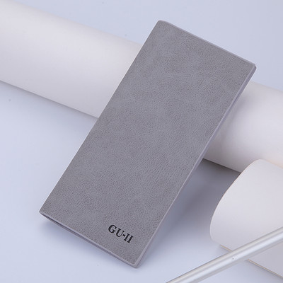 Õhuke kunstnahast meeste rahakott kirjaga