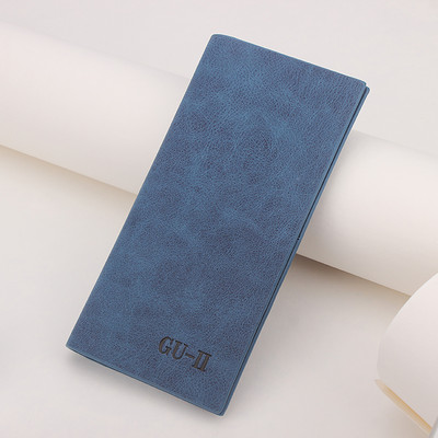 Õhuke kunstnahast meeste rahakott kirjaga