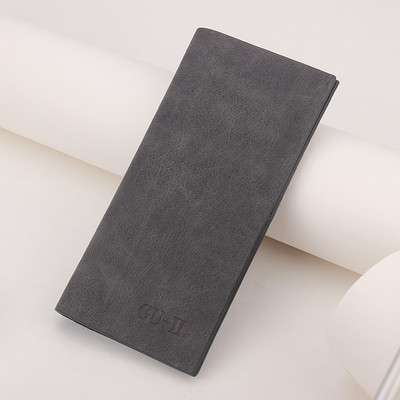 Õhuke kunstnahast meeste rahakott kirjaga