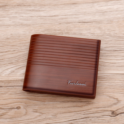 Férfi bőr pénztárca rekesszel személyes iratok és bankkártyák számára