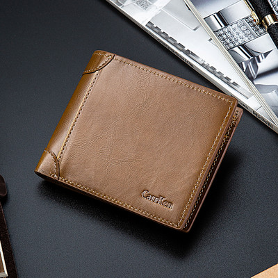 Jauna modeļa vīriešu ādas maciņš trīs krāsās