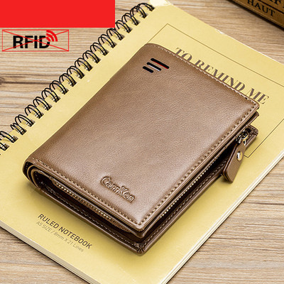 Férfi eco bőr pénztárca rekesszel érmék és hitelkártyák tárolására