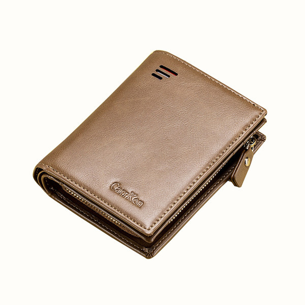 Férfi eco bőr pénztárca rekesszel érmék és hitelkártyák tárolására
