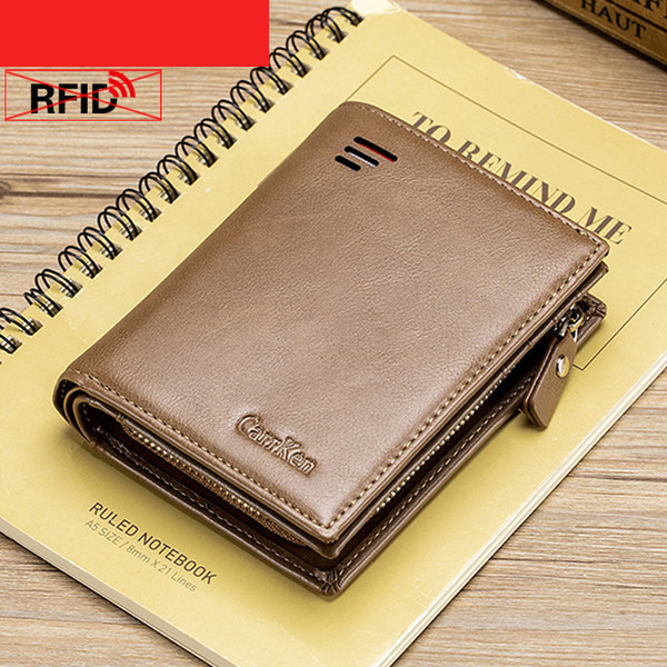 Férfi eco bőr pénztárca rekesszel érmék és hitelkártyák tárolására