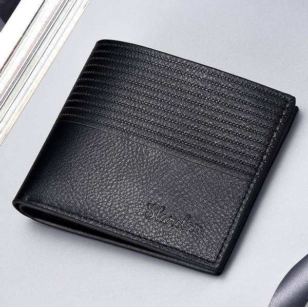 Ādas maks divās krāsās - vīriešiem