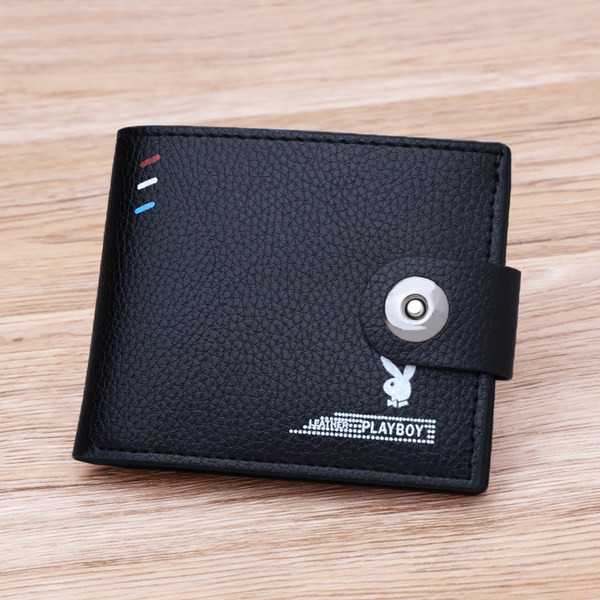 Vīriešu maks ar metāla aizdari no eko ādas